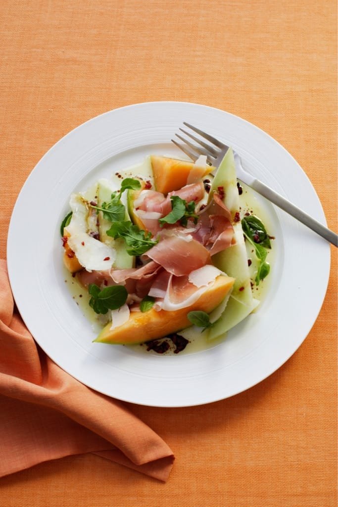 plate of melon and ham salad 2022 03 04 01 47 08 utc